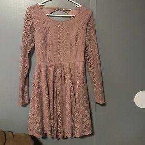 Pastel purple lace dress